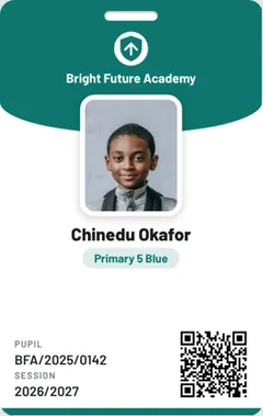 The Lanyard ID card design for student